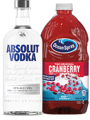 Absolut Vodka & Ocean Spray